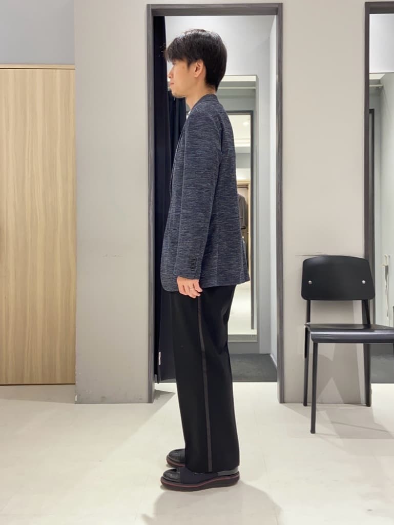 わいずみさんの「TAKEO KIKUCHI｜【尾州織】リネンブレンド メッシュ ジャケット」を使ったコーディネート