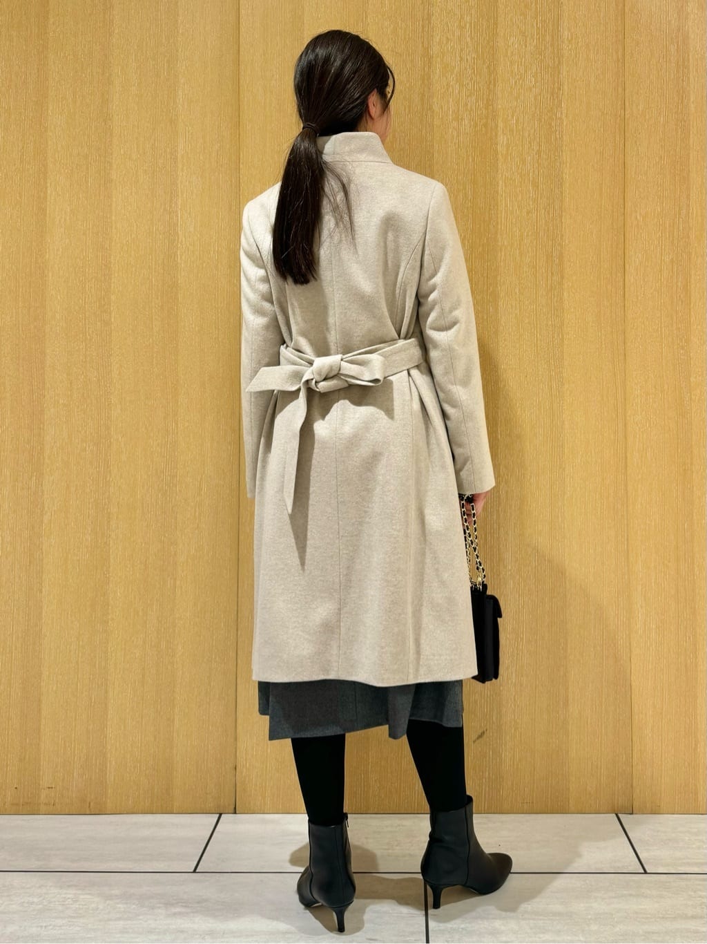 nanaさんの「UNTITLED｜【日本製／2WAY衿】スタンドカラー ロングコート」を使ったコーディネート