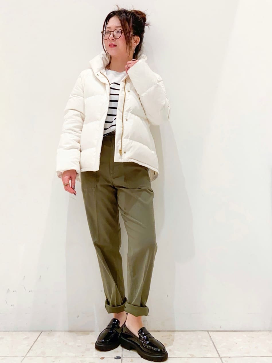 mameさんの「OPAQUE.CLIP｜ストレッチベイカーパンツ／オーガニックコットン混【洗濯機洗い可／ストレッチ】」を使ったコーディネート