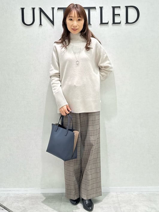 Miwaさんの「UNTITLED｜【日本製／2WAY衿】スタンドカラー ロングコート」を使ったコーディネート
