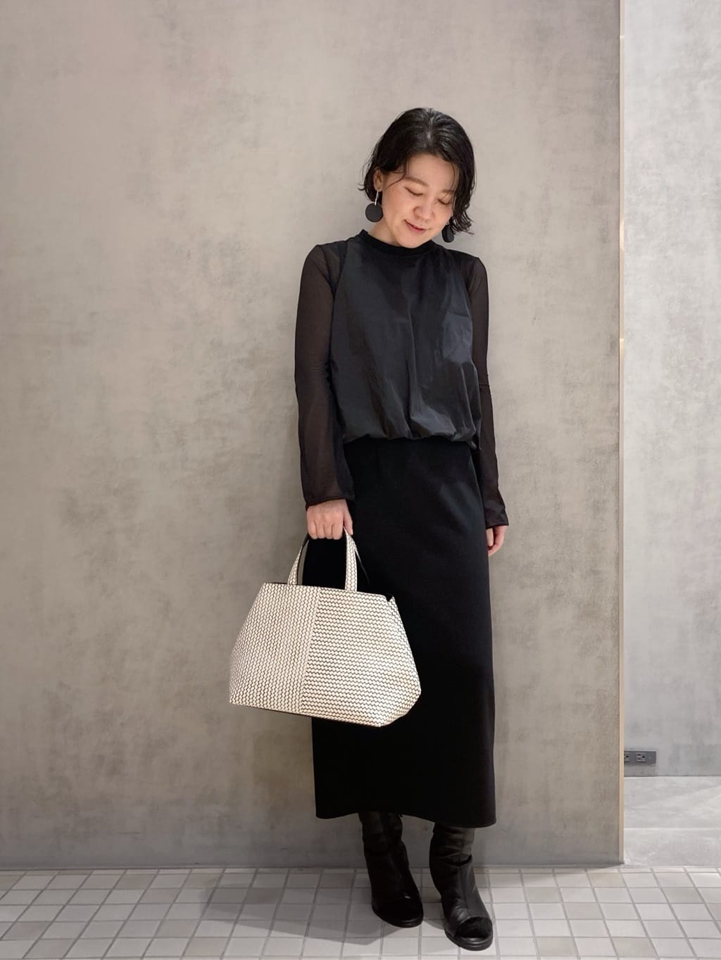 Cさんの「HIROKO HAYASHI｜OTTICA（オッティカ）ハンドトートバッグS」を使ったコーディネート