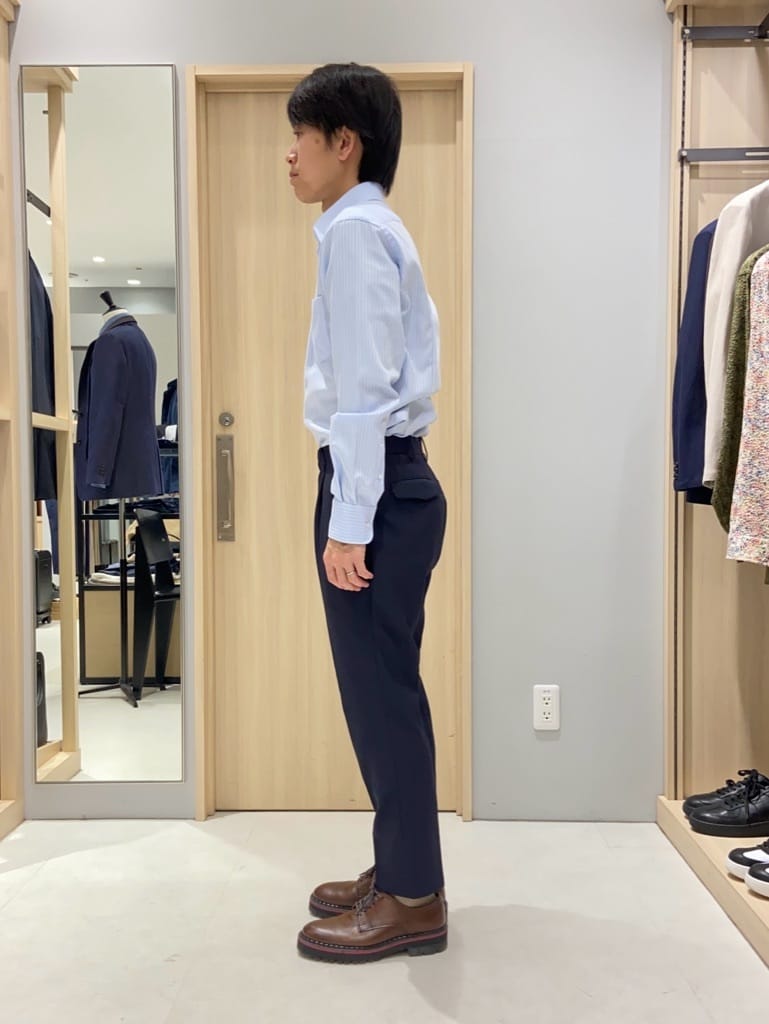 わいずみさんの「TAKEO KIKUCHI｜【Made in JAPAN】ドビーストライプ ドレス シャツ」を使ったコーディネート