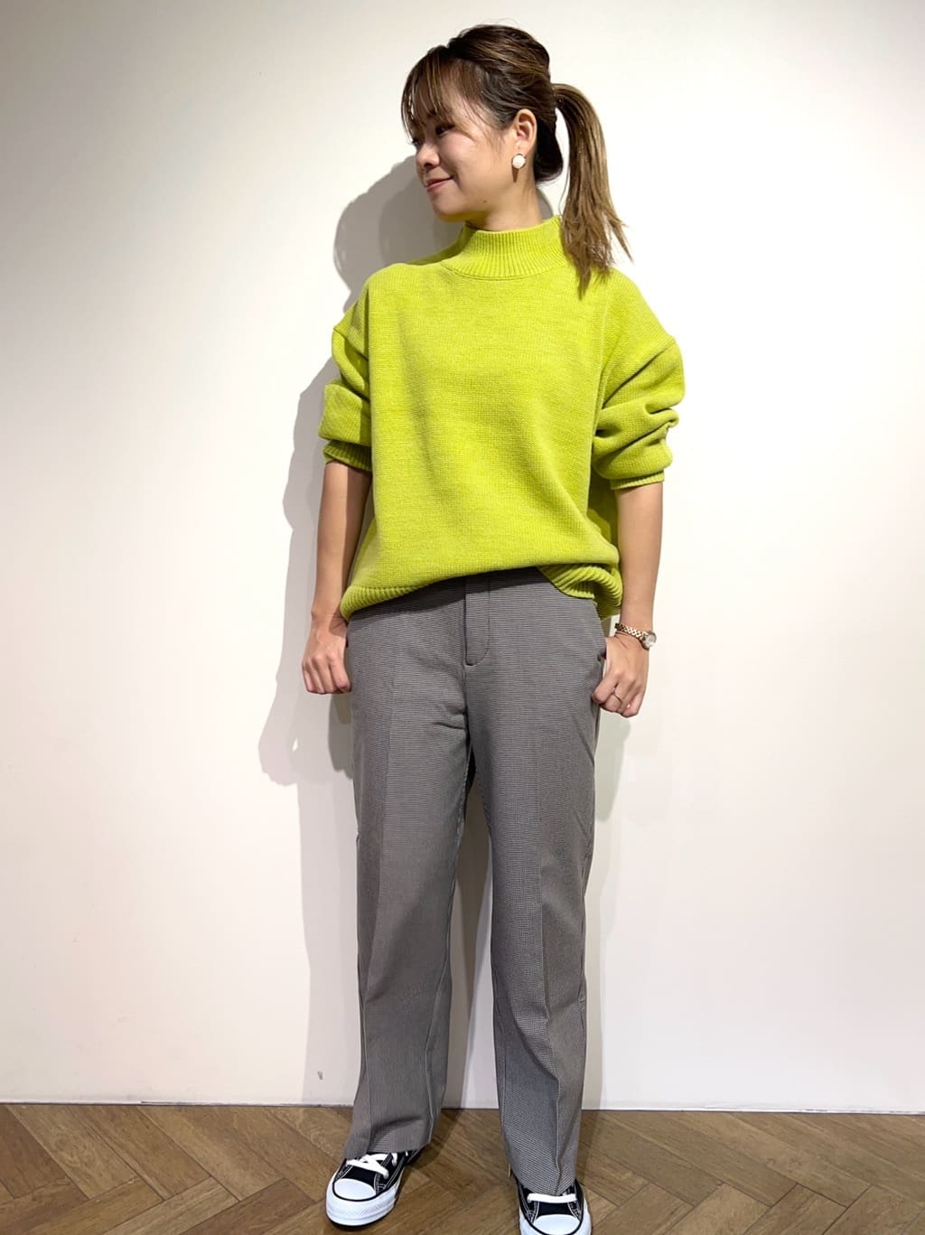 meeさんの「OPAQUE.CLIP｜CONVERSE キャンバス オールスター HI」を使ったコーディネート