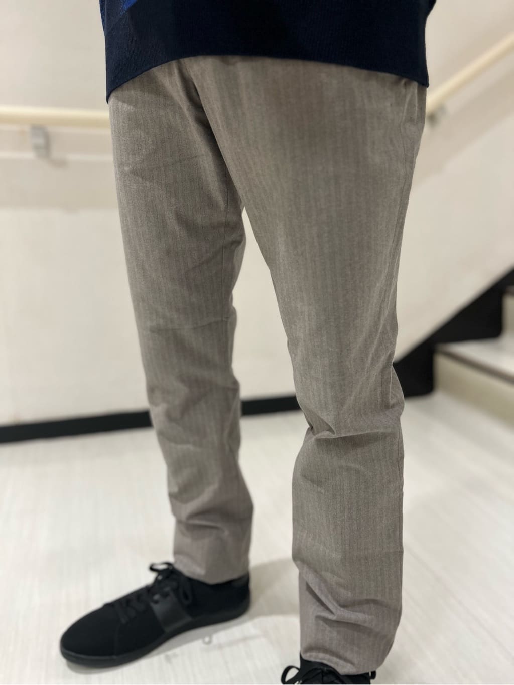 yutoさんの「TAKEO KIKUCHI｜【Made in JAPAN】播州織 ヘリンボン ストレート パンツ」を使ったコーディネート