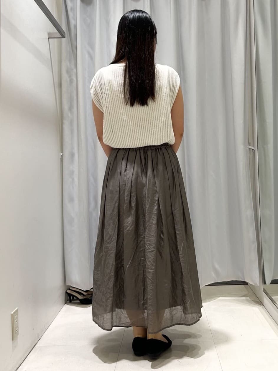 ももさんの「COUP DE CHANCE｜【洗える/日本製】ベアトップ風キャミソール」を使ったコーディネート