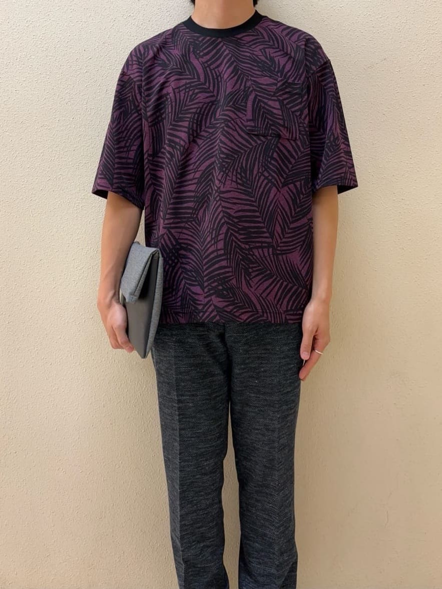 及川さんの「TAKEO KIKUCHI｜【尾州織】リネンブレンド メッシュパンツ」を使ったコーディネート