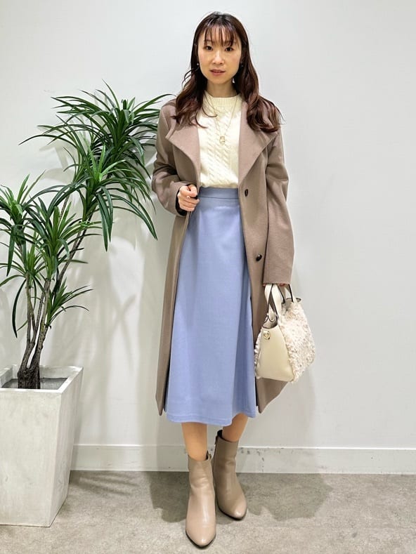 Miwaさんの「UNTITLED｜【日本製／2WAY衿】スタンドカラー ロングコート」を使ったコーディネート