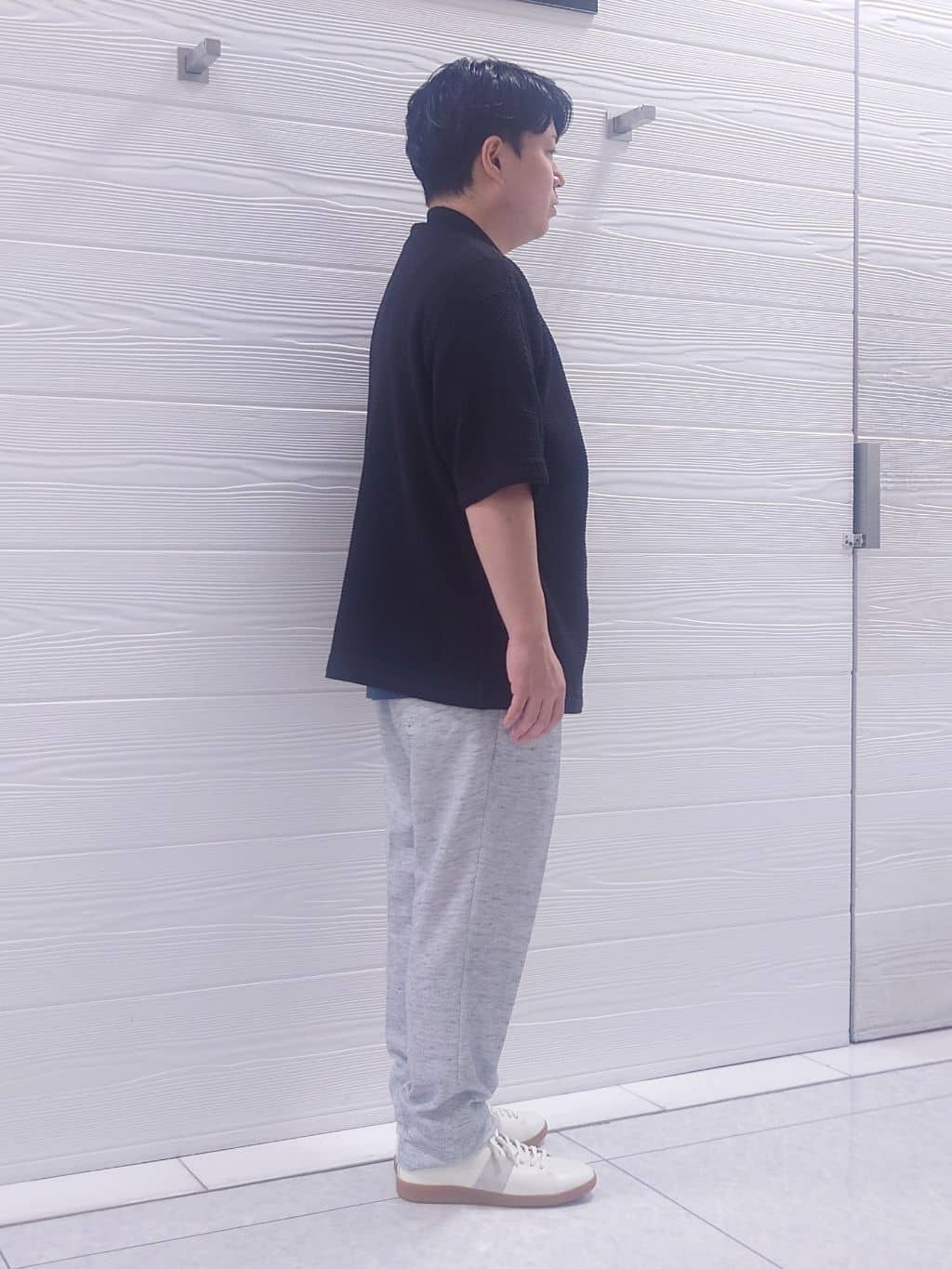 かずさんの「TAKEO KIKUCHI｜【尾州織】リネンブレンド メッシュパンツ」を使ったコーディネート