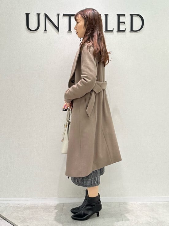 Miwaさんの「UNTITLED｜【日本製／2WAY衿】スタンドカラー ロングコート」を使ったコーディネート