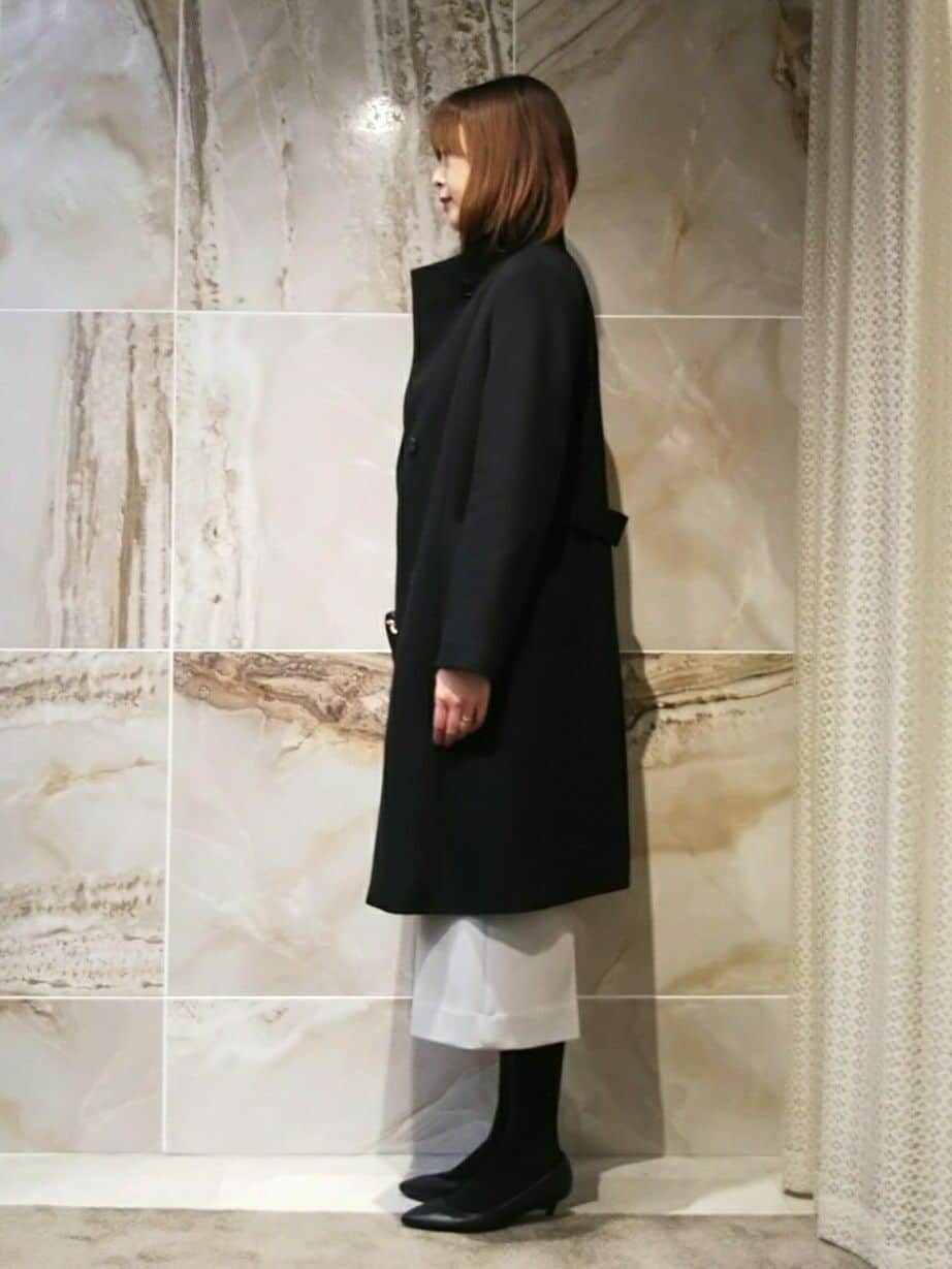 todaさんの「UNTITLED｜【日本製／2WAY衿】スタンドカラー ロングコート」を使ったコーディネート