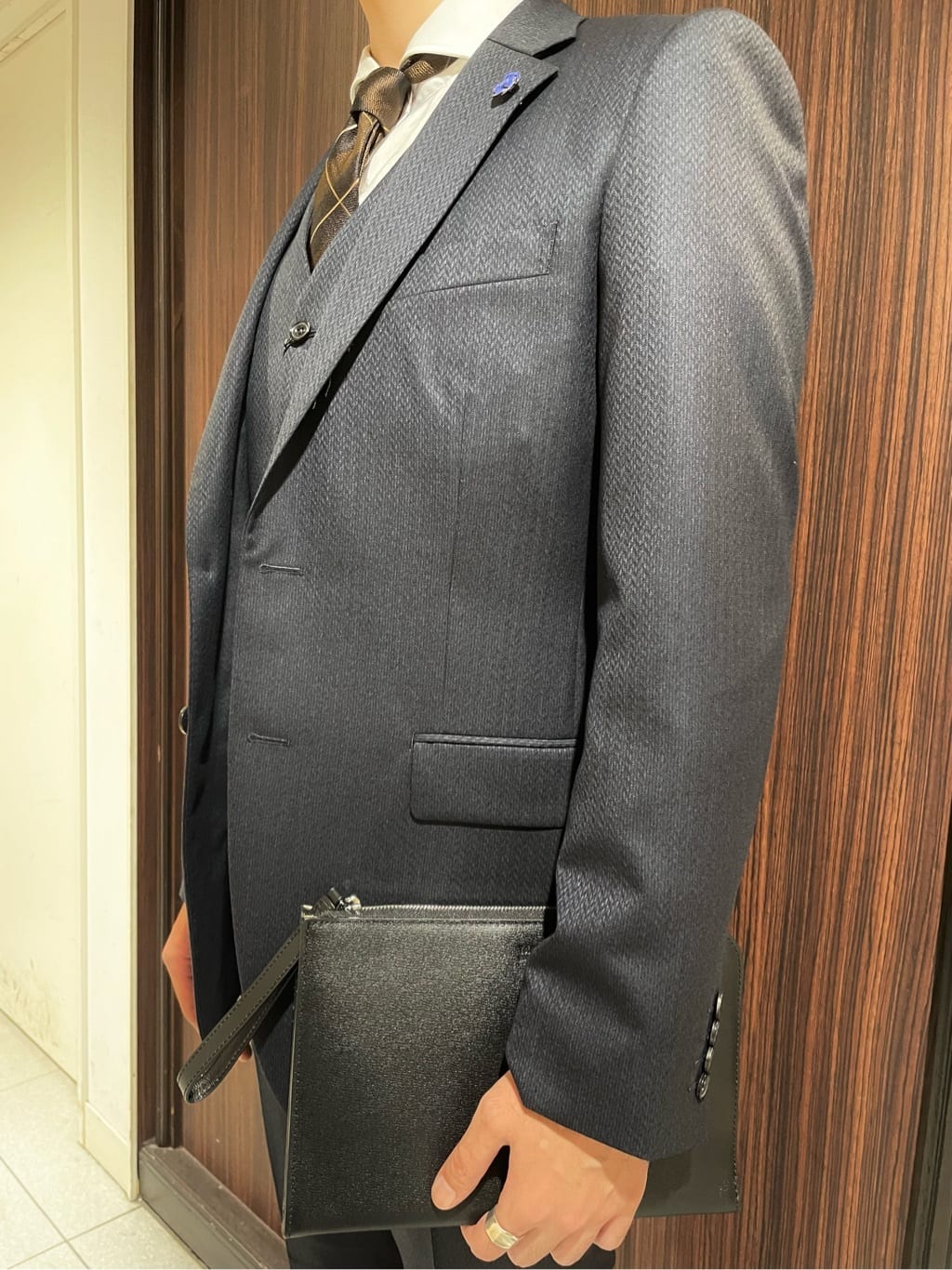 ToyoPさんの「TAKEO KIKUCHI｜【Made in JAPAN】矢絣（やがすり）スーツ／スリーピース対応」を使ったコーディネート