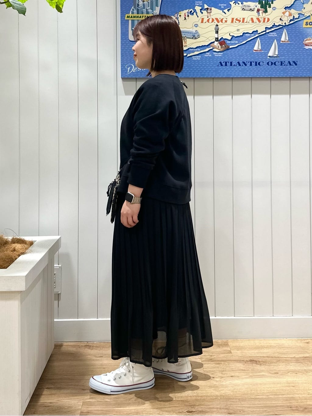 nahoさんの「Dessin｜【CONVERSE/コンバース】ハイカット」を使ったコーディネート