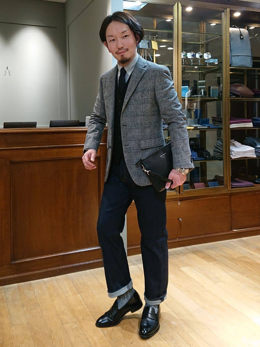 SHINTAROさんの「TAKEO KIKUCHI｜コインローファー」を使ったコーディネート