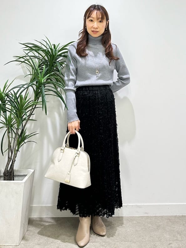 Miwaさんの「UNTITLED｜【日本製／2WAY衿】スタンドカラー ロングコート」を使ったコーディネート