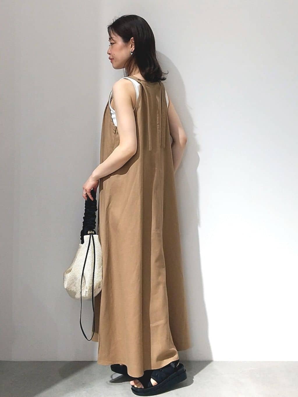 Matsuさんの「OPAQUE.CLIP｜リブタンクトップ【洗濯機洗い可】」を使ったコーディネート