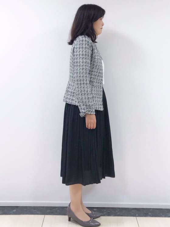 yukinaさんの「COUP DE CHANCE｜◆【日本製】ロングフェイクパールネックレス3」を使ったコーディネート