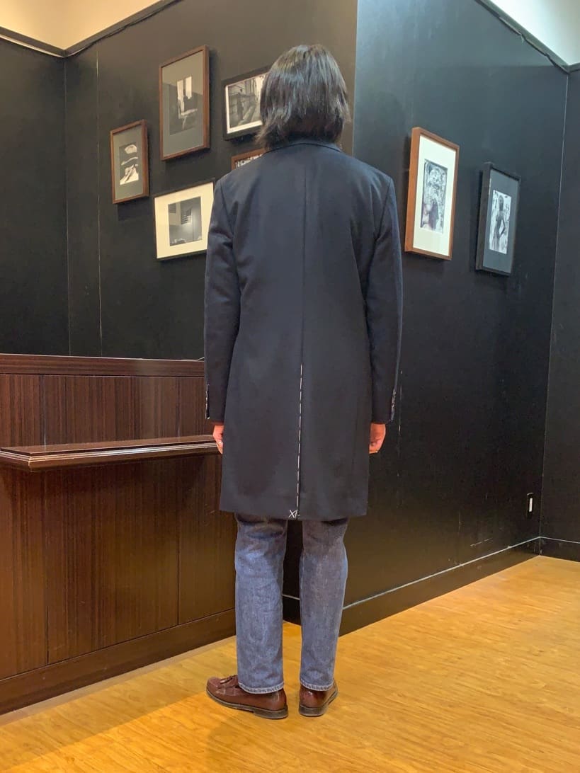 ニシカワさんの「TAKEO KIKUCHI｜ウールカシミヤブレンド チェスターコート」を使ったコーディネート