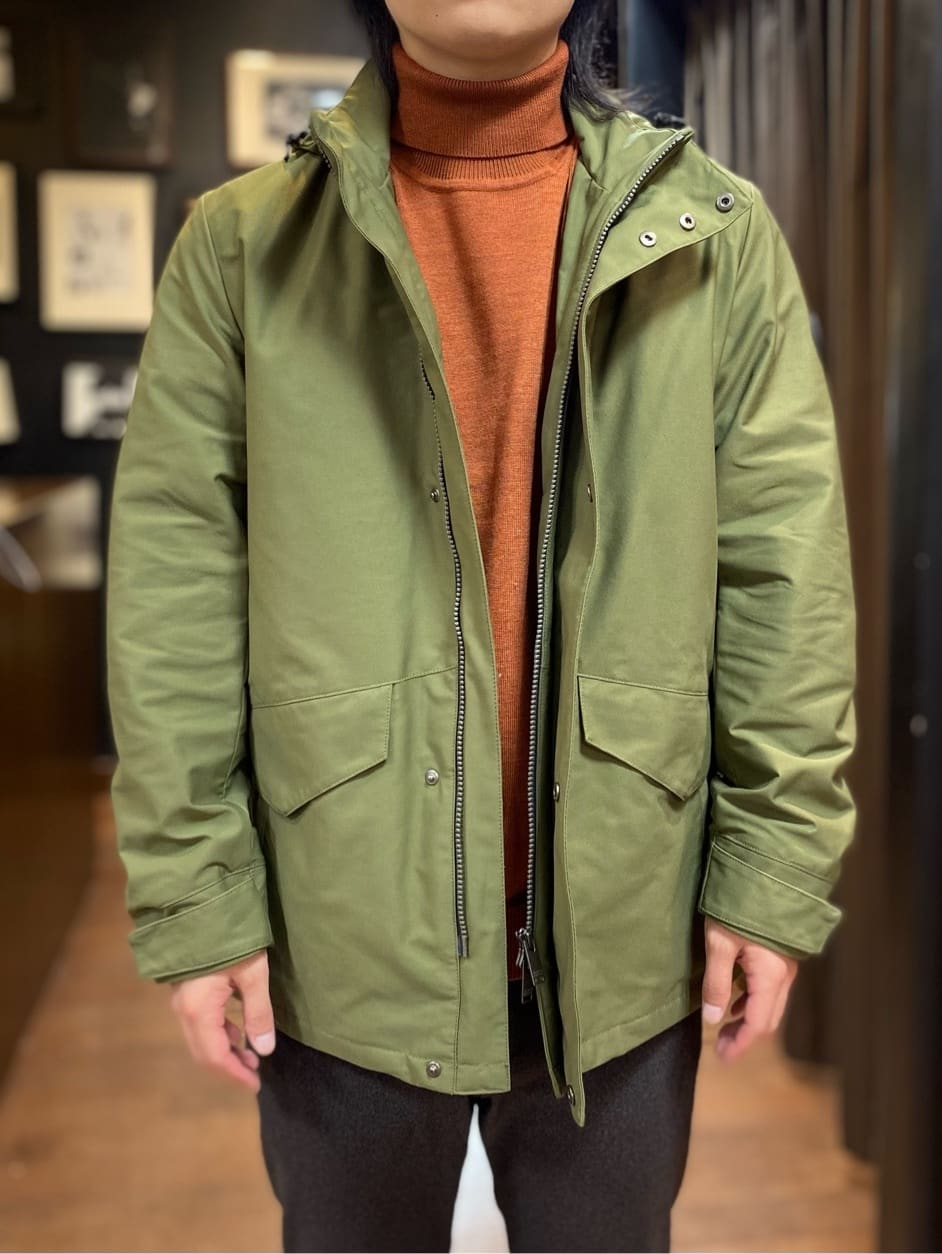 hazuさんの「TAKEO KIKUCHI｜【3WAY／撥水】ドビーメモリー ダウンライナーブルゾン」を使ったコーディネート