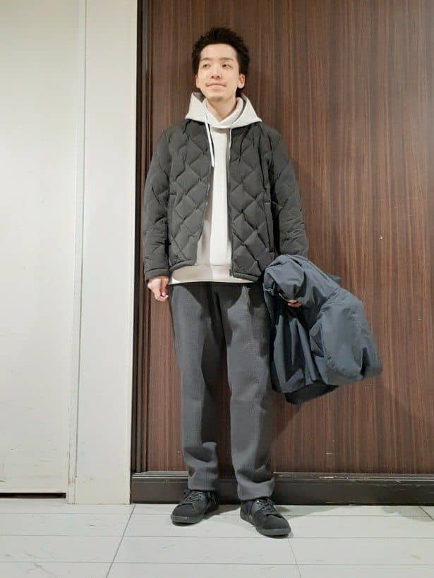 Maedaさんの「TAKEO KIKUCHI｜【3WAY／撥水】ドビーメモリー ダウンライナーブルゾン」を使ったコーディネート