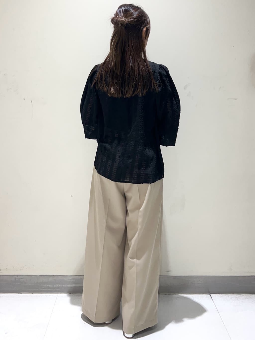 meeさんの「OPAQUE.CLIP｜リブキャミソール【洗濯機洗い可】」を使ったコーディネート
