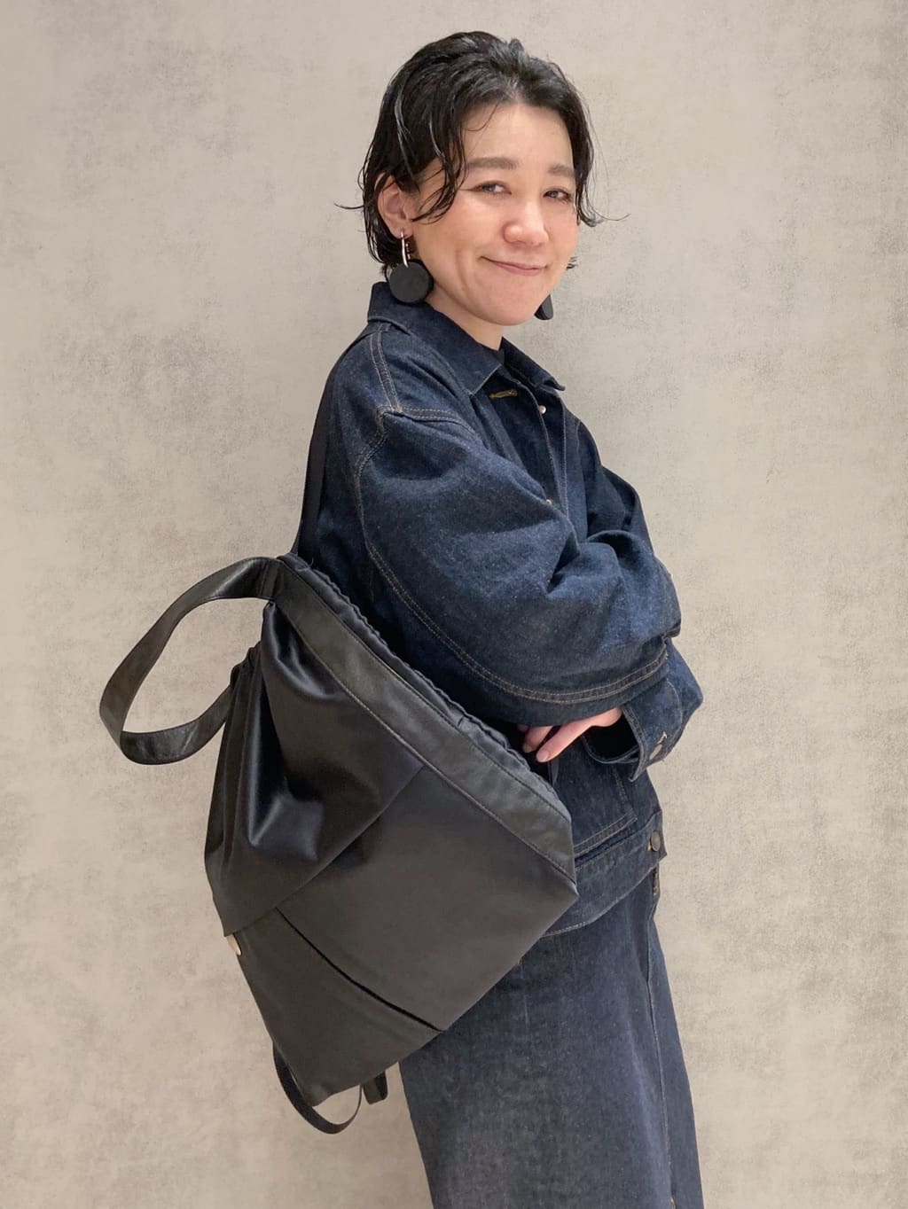 Cさんの「HIROKO HAYASHI｜LUINI SATINE（ルイーニ サティーネ）2wayナップサック」を使ったコーディネート