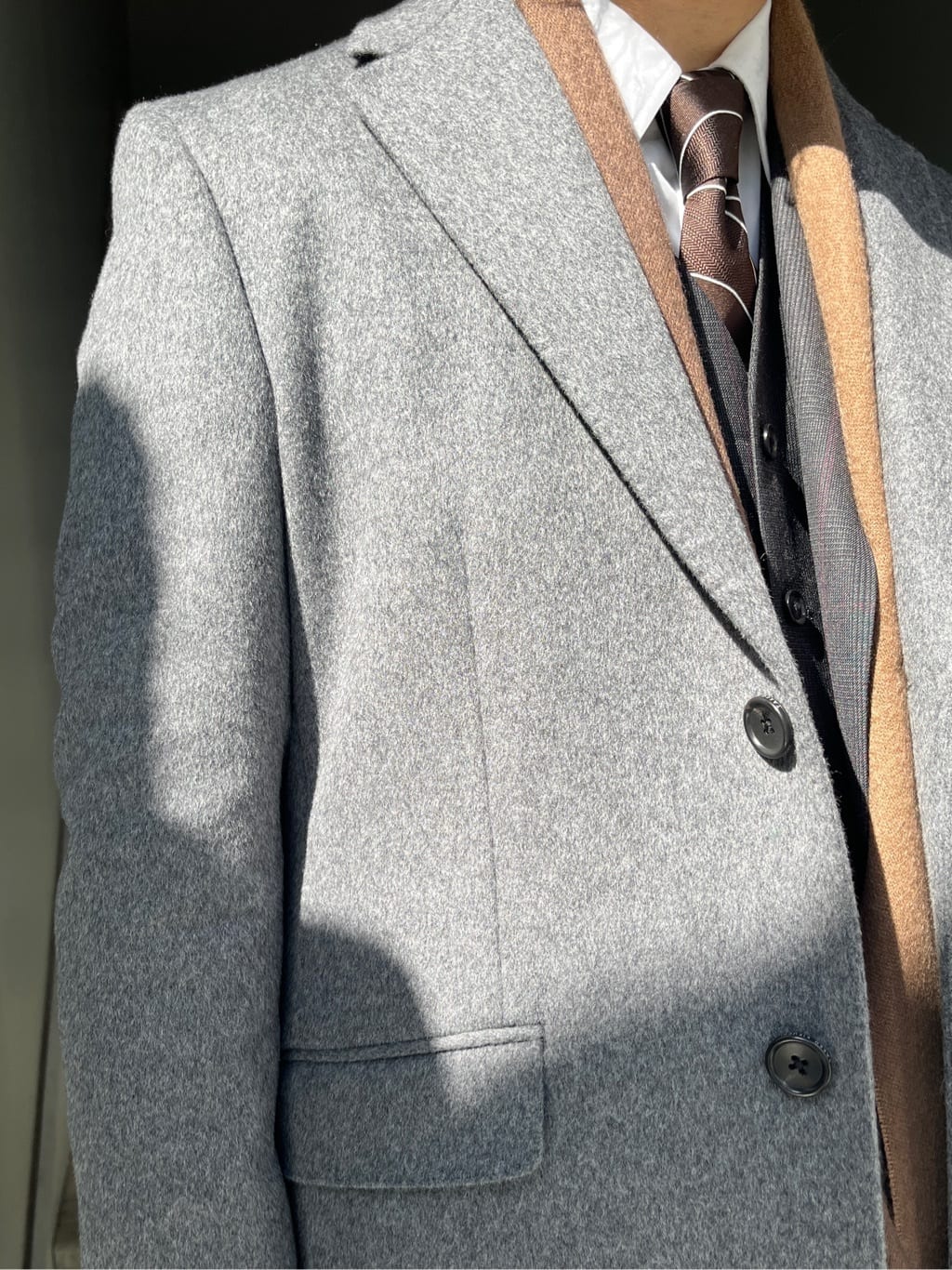 かずさんの「TAKEO KIKUCHI｜【Made in JAPAN】ブロード レギュラーカラー ドレスシャツ」を使ったコーディネート
