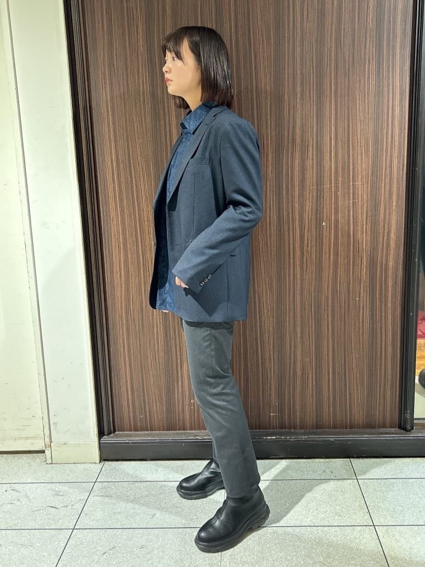 さやさんの「TAKEO KIKUCHI｜【全7サイズ&times;8色展開！】トップマルチヘリンボン パンツ」を使ったコーディネート