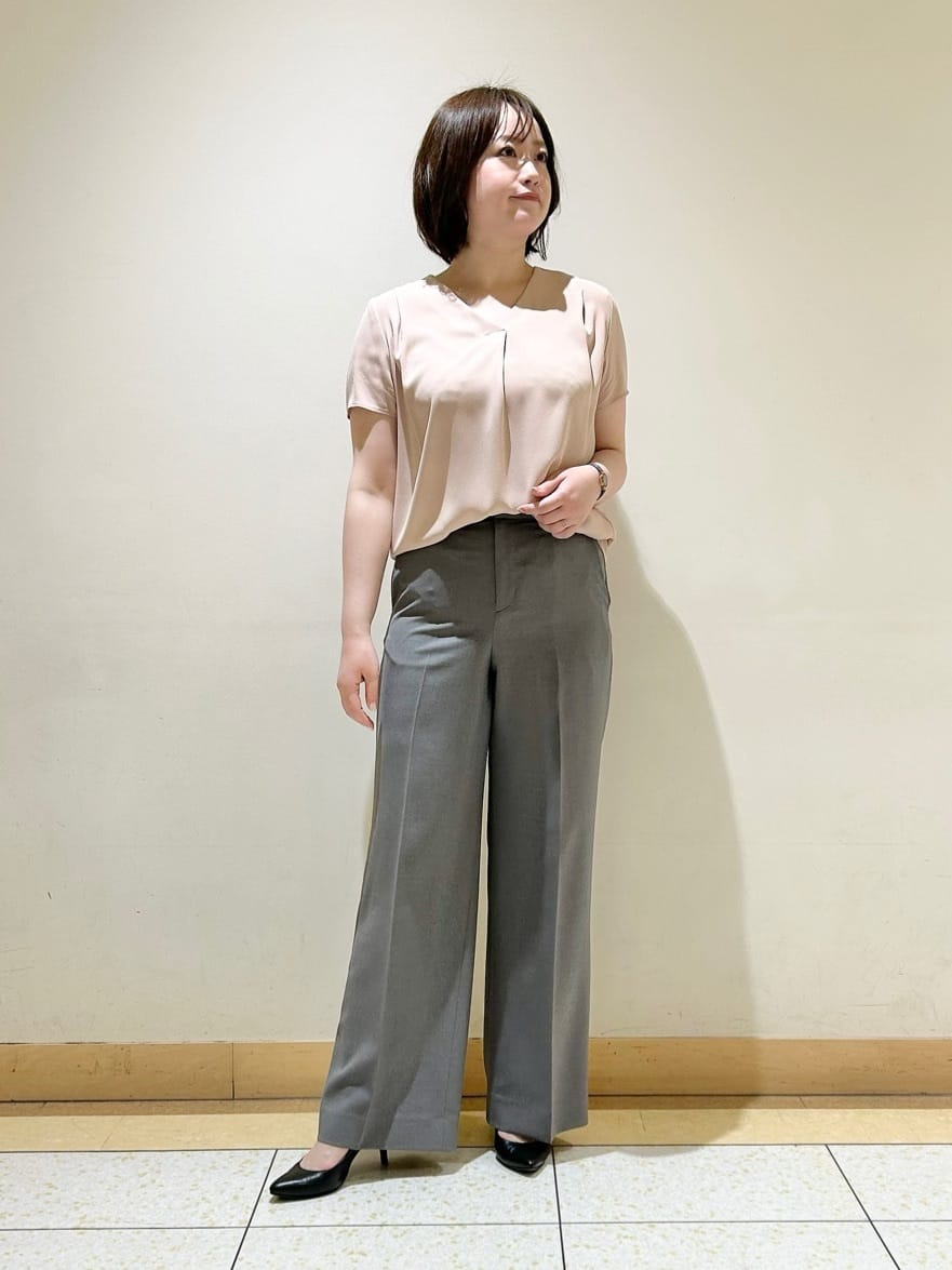 Ryoさんの「INDIVI｜【定番スーツ／UVケア／洗える】ウール調テーラードジャケット」を使ったコーディネート
