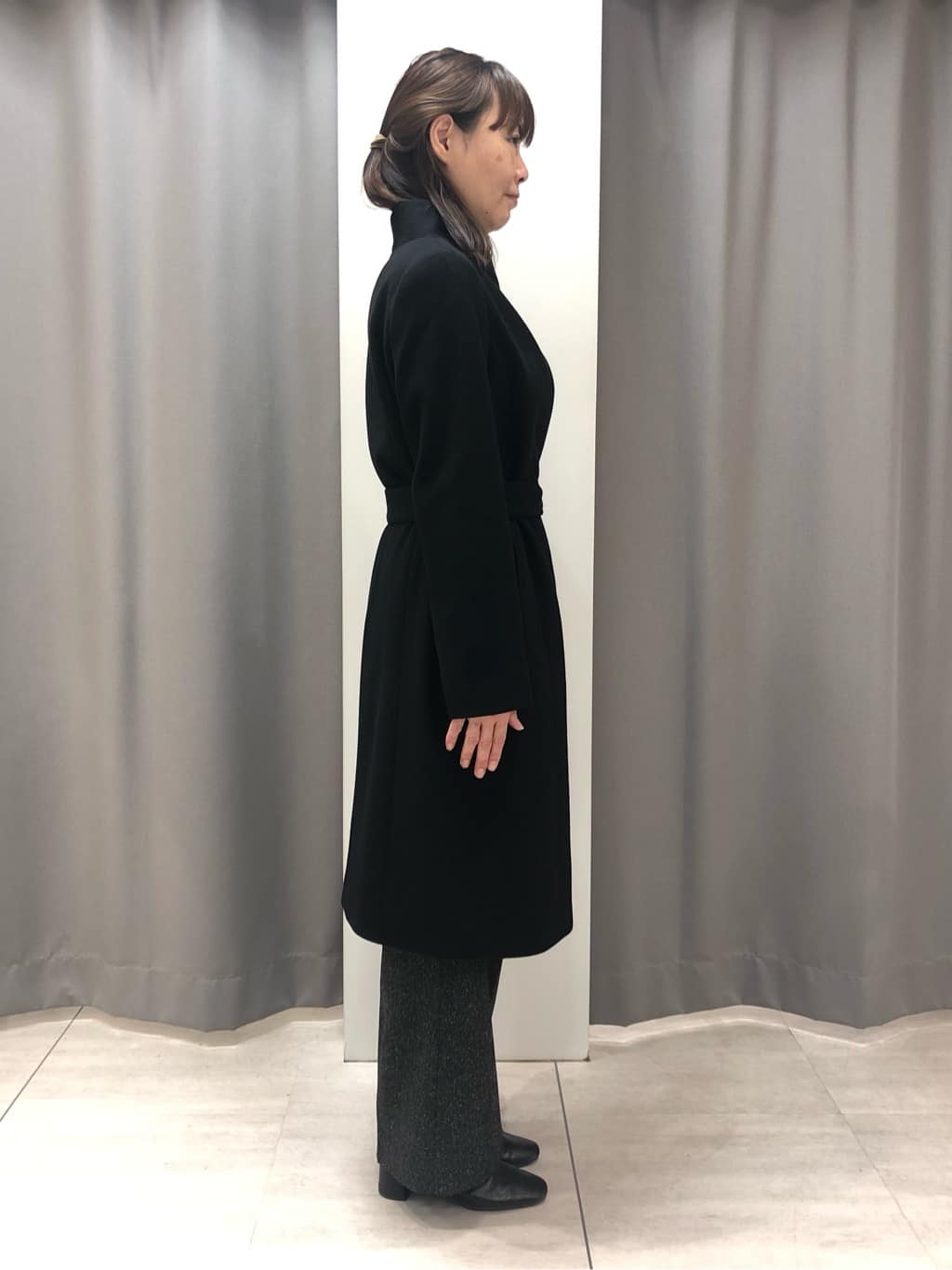 ひろみさんの「UNTITLED｜【日本製／2WAY衿】スタンドカラー ロングコート」を使ったコーディネート
