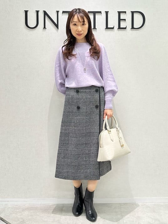 Miwaさんの「UNTITLED｜【日本製／2WAY衿】スタンドカラー ロングコート」を使ったコーディネート