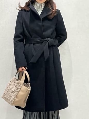 Miwaさんの「UNTITLED｜【日本製／2WAY衿】スタンドカラー ロングコート」を使ったコーディネート