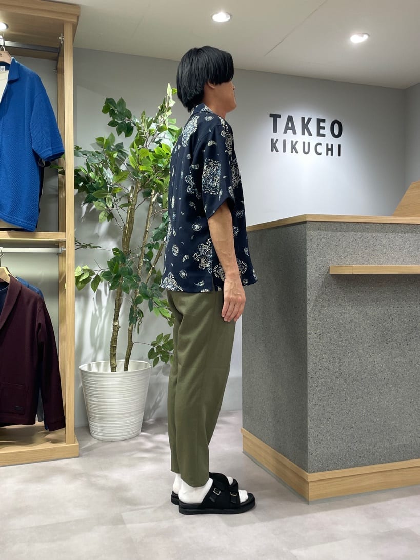 TAKE✳︎さんの「TAKEO KIKUCHI｜【抗菌防臭／5サイズ展開】ハイゲージポンチ Tシャツ」を使ったコーディネート
