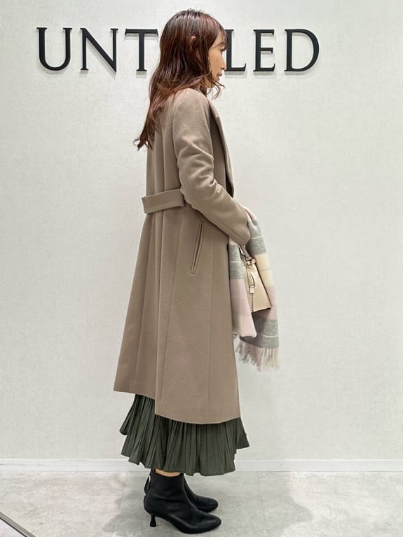 Miwaさんの「UNTITLED｜【日本製／2WAY衿】スタンドカラー ロングコート」を使ったコーディネート