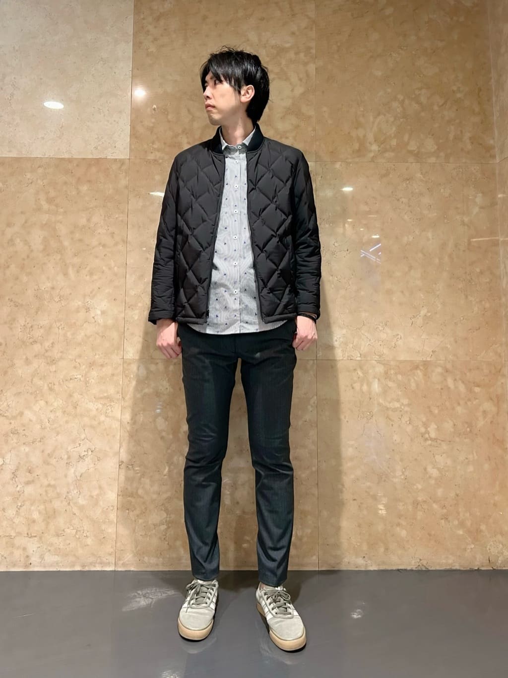 DDDさんの「TAKEO KIKUCHI｜【3WAY／撥水】ドビーメモリー ダウンライナーブルゾン」を使ったコーディネート