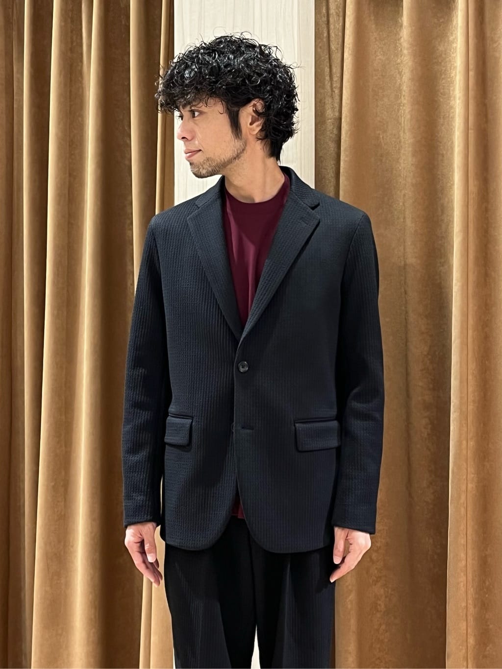 URAさんの「TAKEO KIKUCHI｜【抗菌防臭】クロスウィーブ ジャケット」を使ったコーディネート