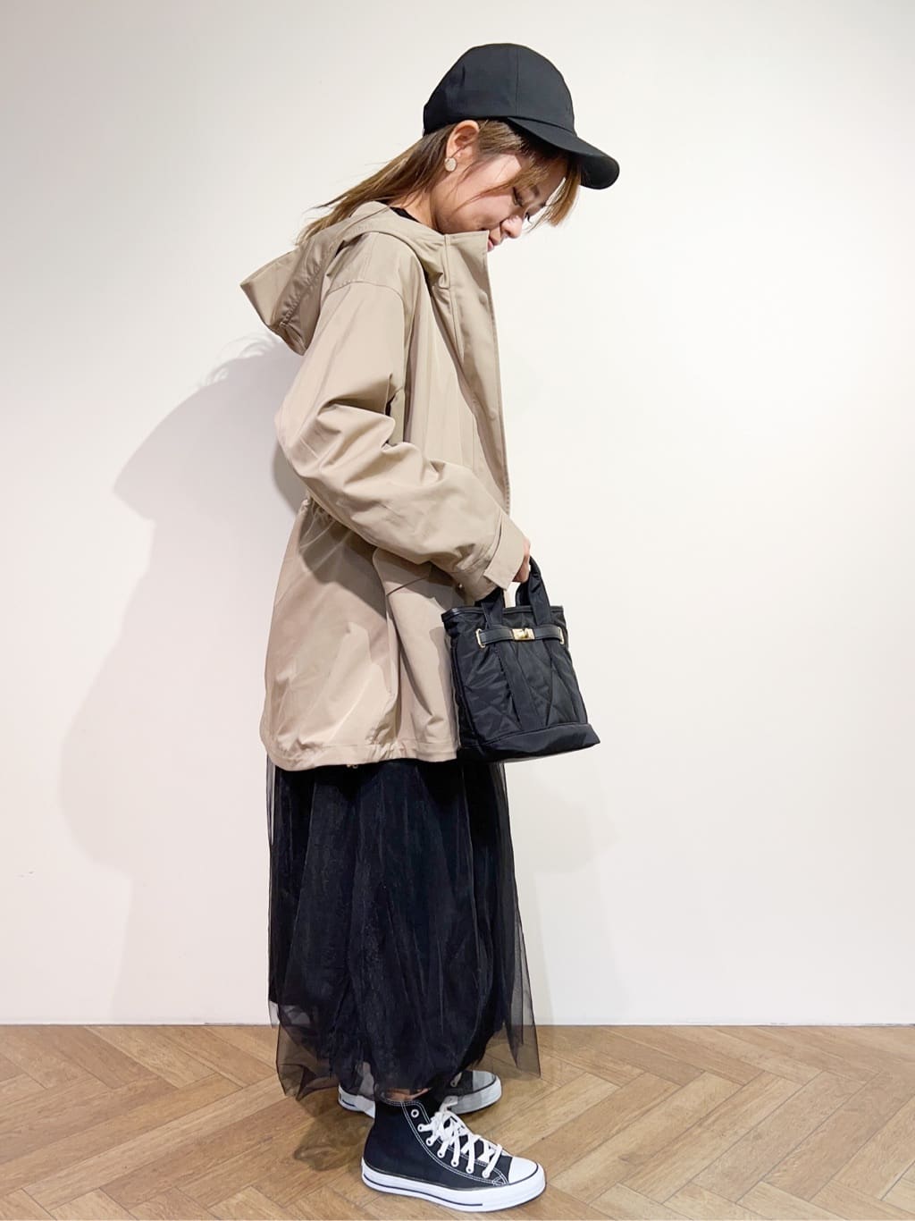meeさんの「OPAQUE.CLIP｜CONVERSE キャンバス オールスター HI」を使ったコーディネート