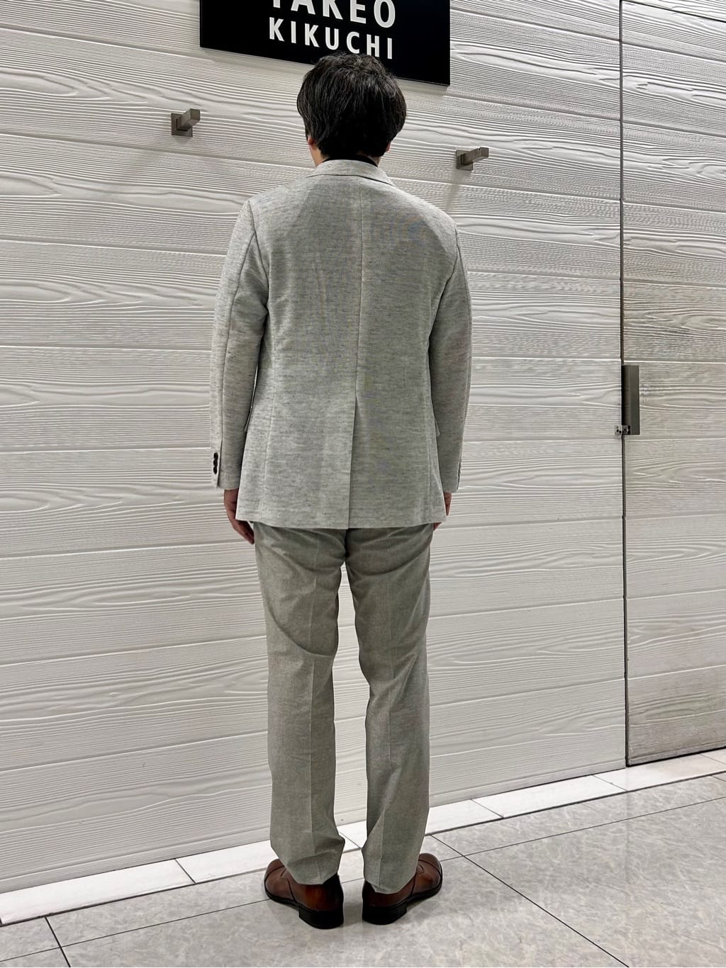 すーさんの「TAKEO KIKUCHI｜【尾州織】リネンブレンド メッシュ ジャケット」を使ったコーディネート