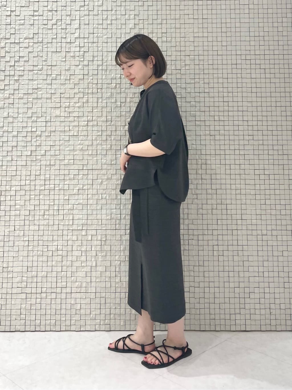 sakuさんの「INDIVI｜【セレモニーにおすすめ！】パール調トップネックレス」を使ったコーディネート