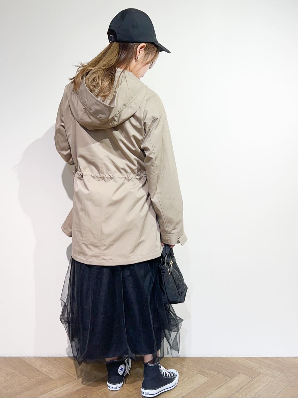 meeさんの「OPAQUE.CLIP｜CONVERSE キャンバス オールスター HI」を使ったコーディネート