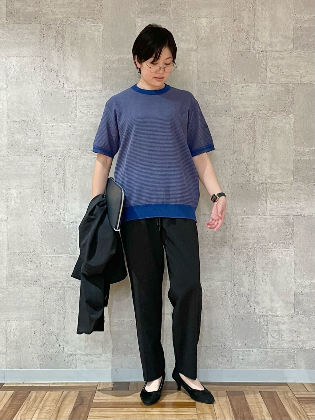 Kudou Cさんの「TAKEO KIKUCHI｜【ベーシック】レザー クラッチバッグ」を使ったコーディネート