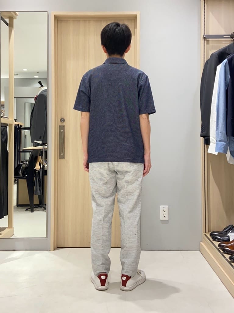 わいずみさんの「TAKEO KIKUCHI｜【抗菌防臭／9色5サイズ展開】ハニカムメランジ ポロシャツ」を使ったコーディネート