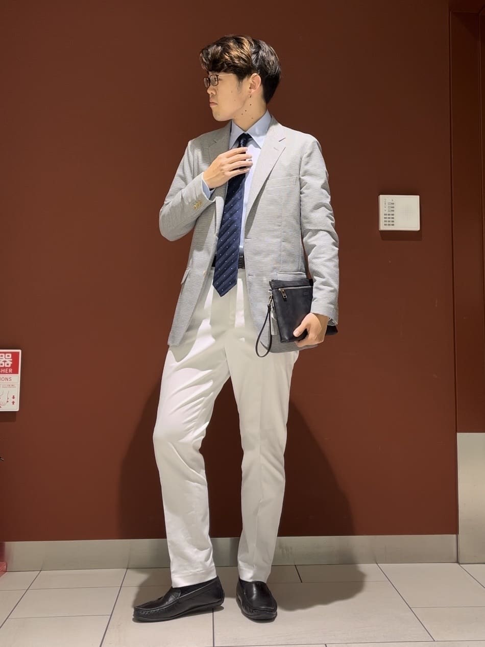 ジュンさんの「TAKEO KIKUCHI｜【Made in JAPAN】市松紋 ドレスシャツ」を使ったコーディネート