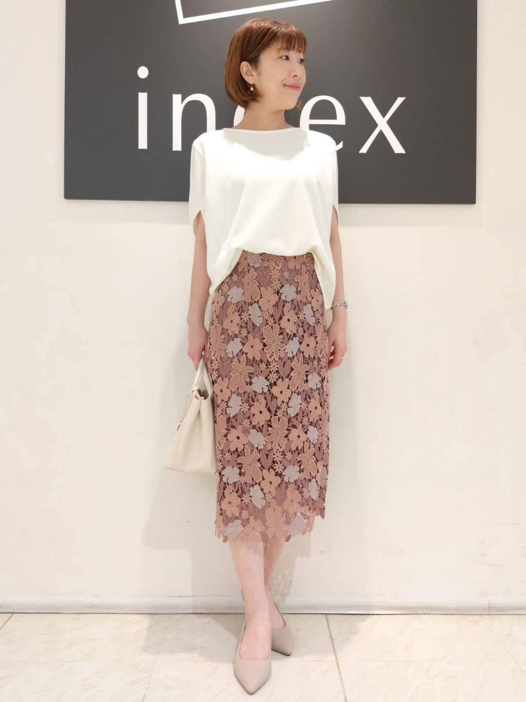 n.さんの「index｜前後2way レースタンクトップ【洗濯機洗い可】」を使ったコーディネート