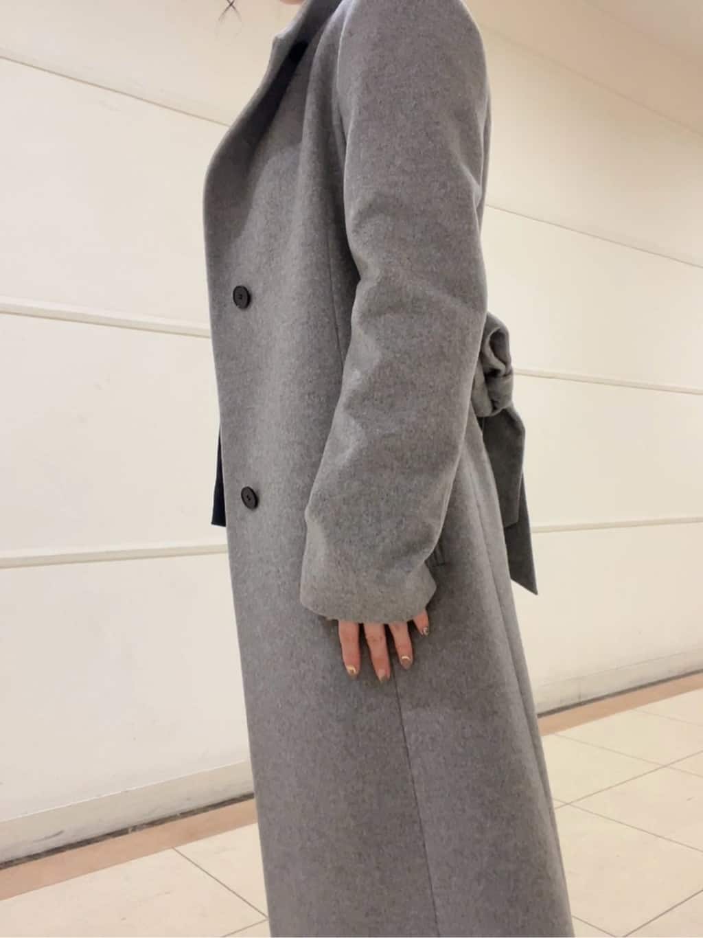 watanabeさんの「UNTITLED｜【日本製／2WAY衿】スタンドカラー ロングコート」を使ったコーディネート