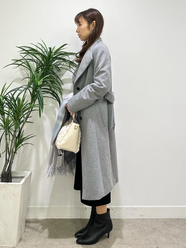 Miwaさんの「UNTITLED｜【日本製／2WAY衿】スタンドカラー ロングコート」を使ったコーディネート