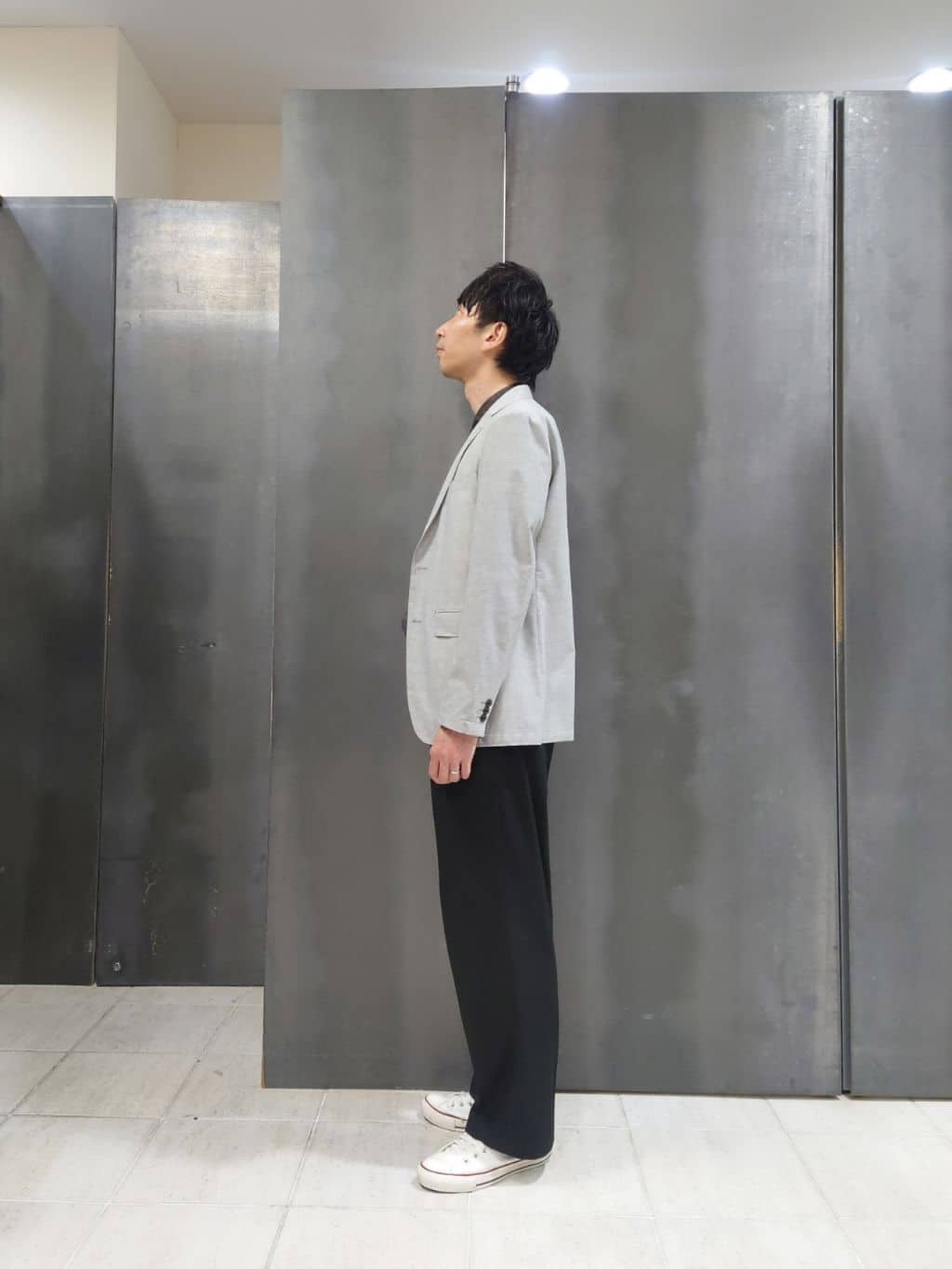 kawamuさんの「TAKEO KIKUCHI｜【抗菌防臭】COOL DOTS（R）ドビープリント ジャケット」を使ったコーディネート