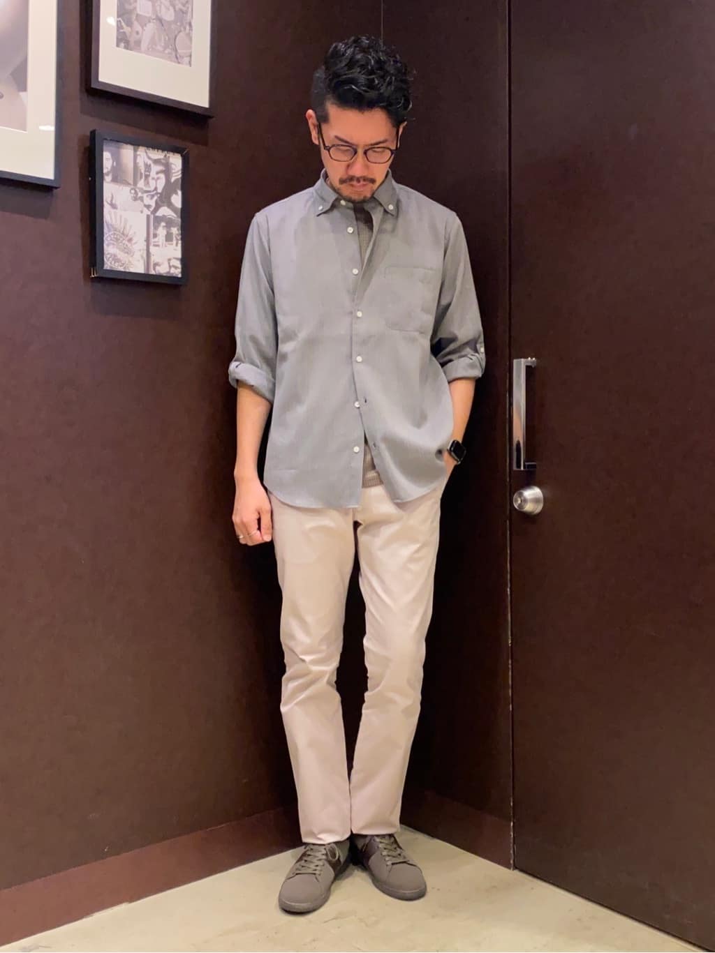 shuheiさんの「TAKEO KIKUCHI｜【全7サイズ&times;8色展開！】トップマルチヘリンボン パンツ」を使ったコーディネート