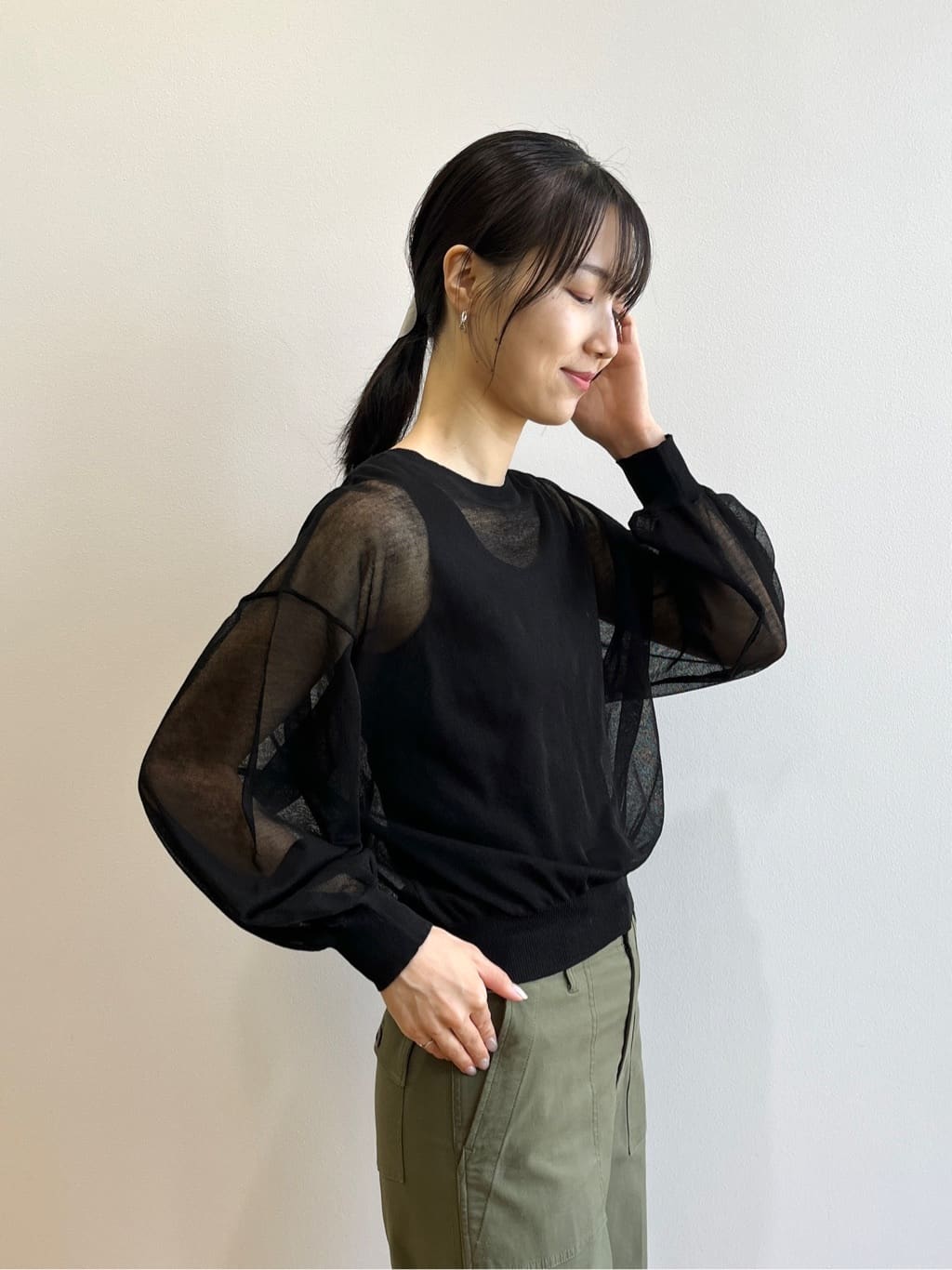 sachikoさんの「OPAQUE.CLIP｜リブタンクトップ【洗濯機洗い可】」を使ったコーディネート