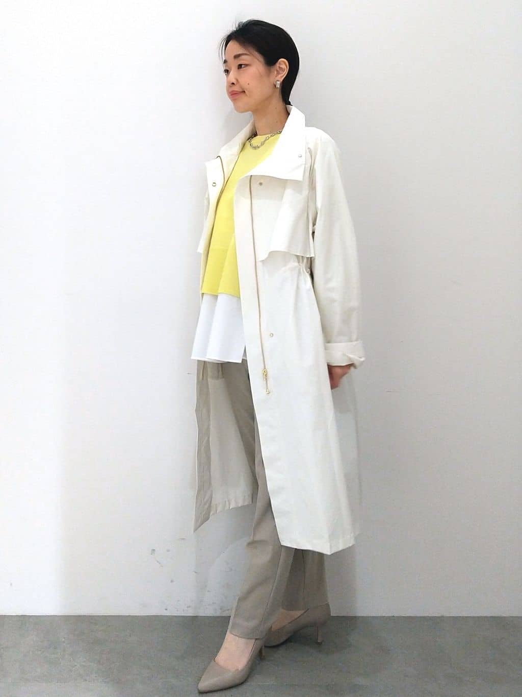 Matsuさんの「OPAQUE.CLIP｜【抗菌防臭加工/7cmヒール】ベーシックパンプス/通勤対応」を使ったコーディネート