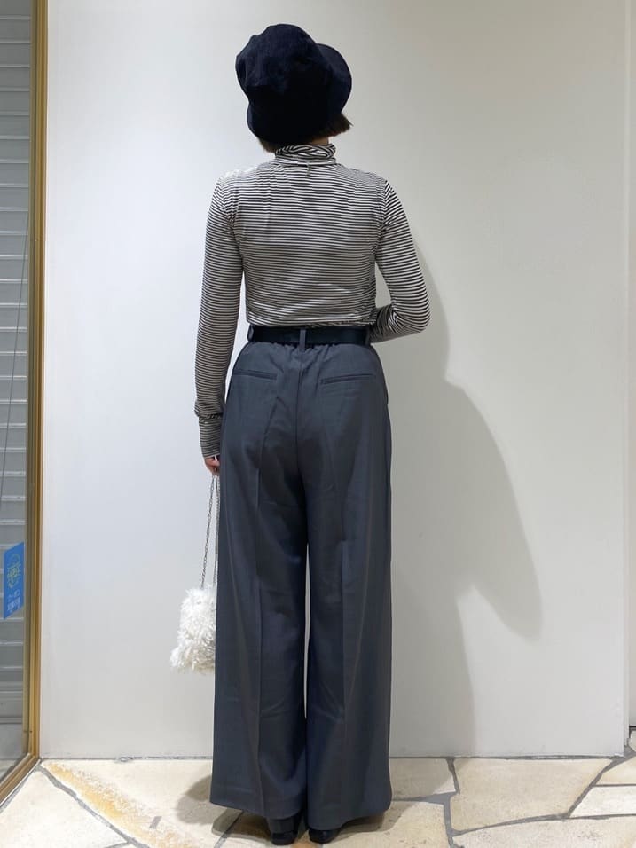 rieさんの「index｜スクエアバックルワイドベルト」を使ったコーディネート
